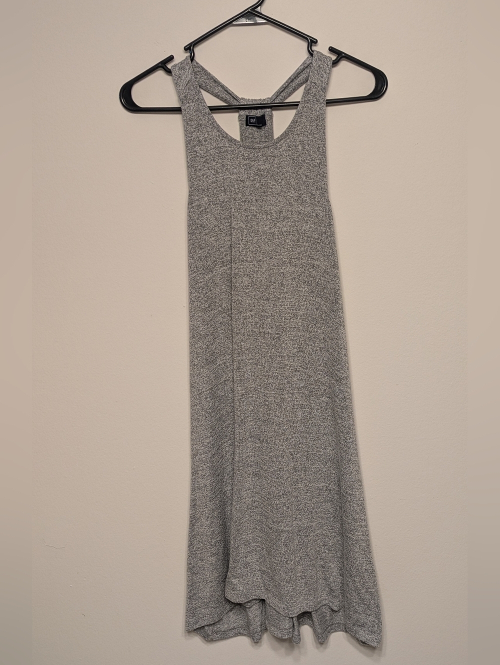 GAP Gray Heather Crossback Maxi Dress